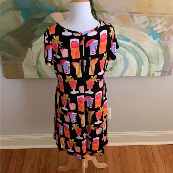 Ronni Nicole Cocktail Drink Print Dress size 8 - Picture 9 of 12